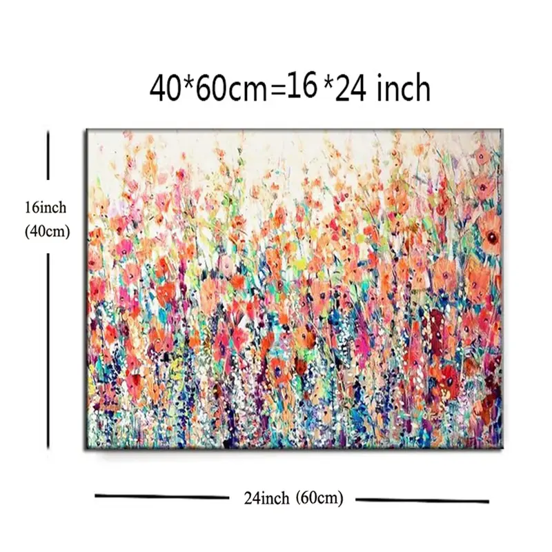 Spring Floral Canvas Wall Art Print Frameless Vibrant Home - Temu